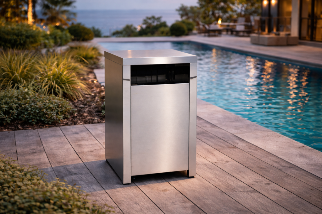 Inox box za plinsku bocu na terasi – Furlan dodatna oprema za plinski rostilj