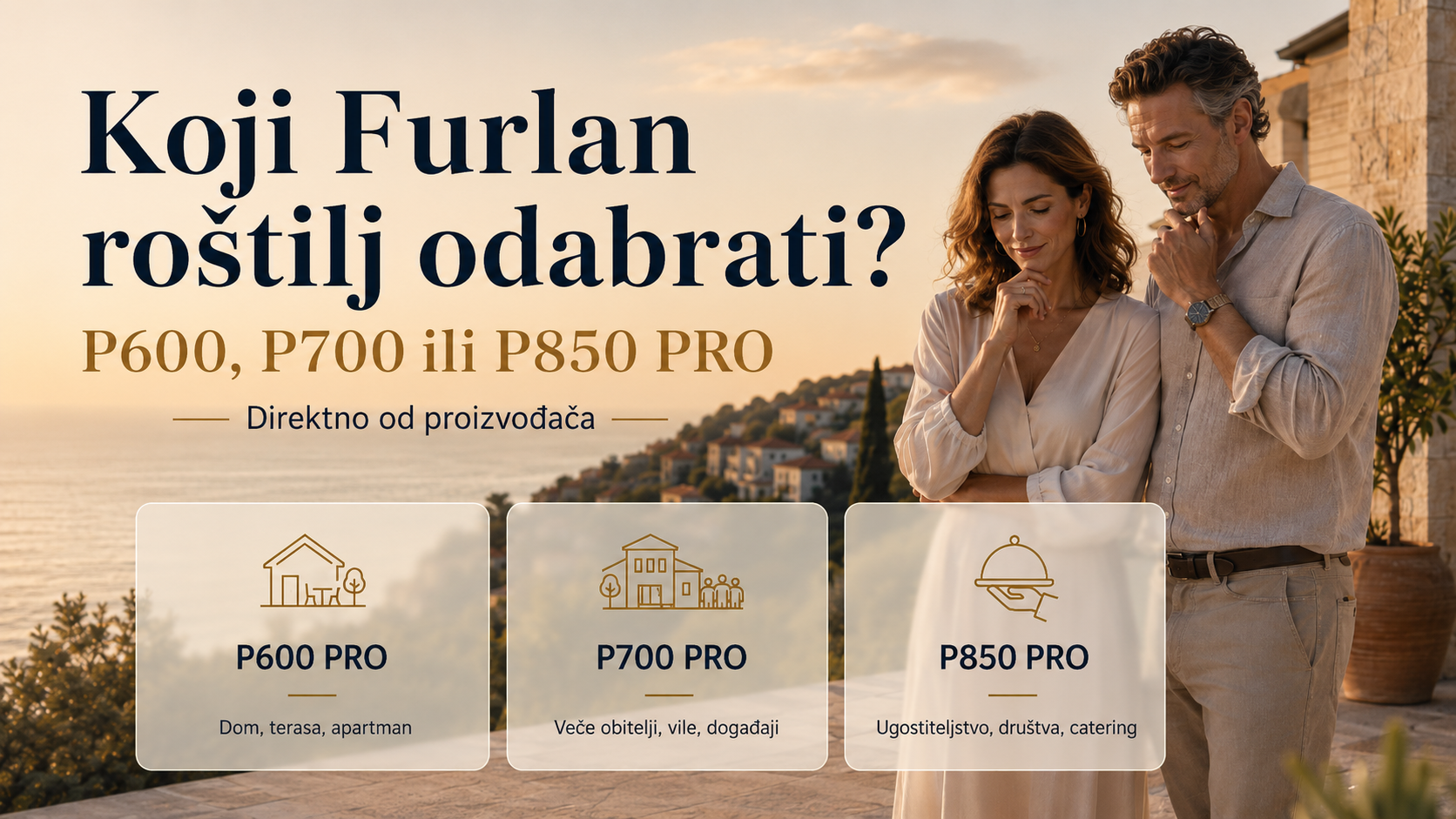 P600 PRO P700 PRO ili P850 PRO koji Furlan plinski roštilj odabrati